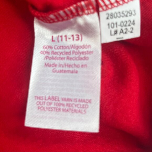 No Boundaries Scoop Tshirt Womens Red Size Large Casual New - Picture 8 of 10